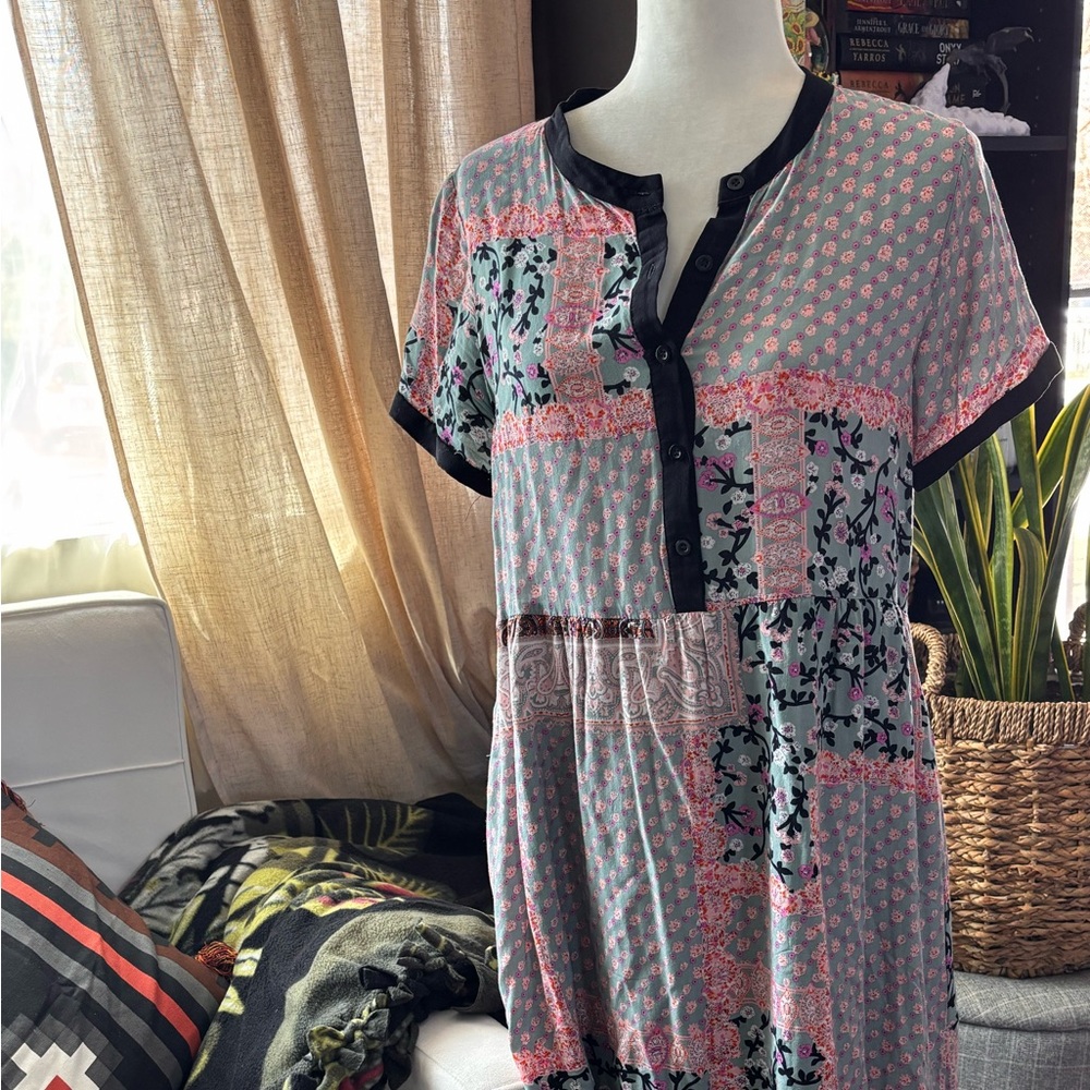 Piper & Scoot Patchwork MIDI Dress